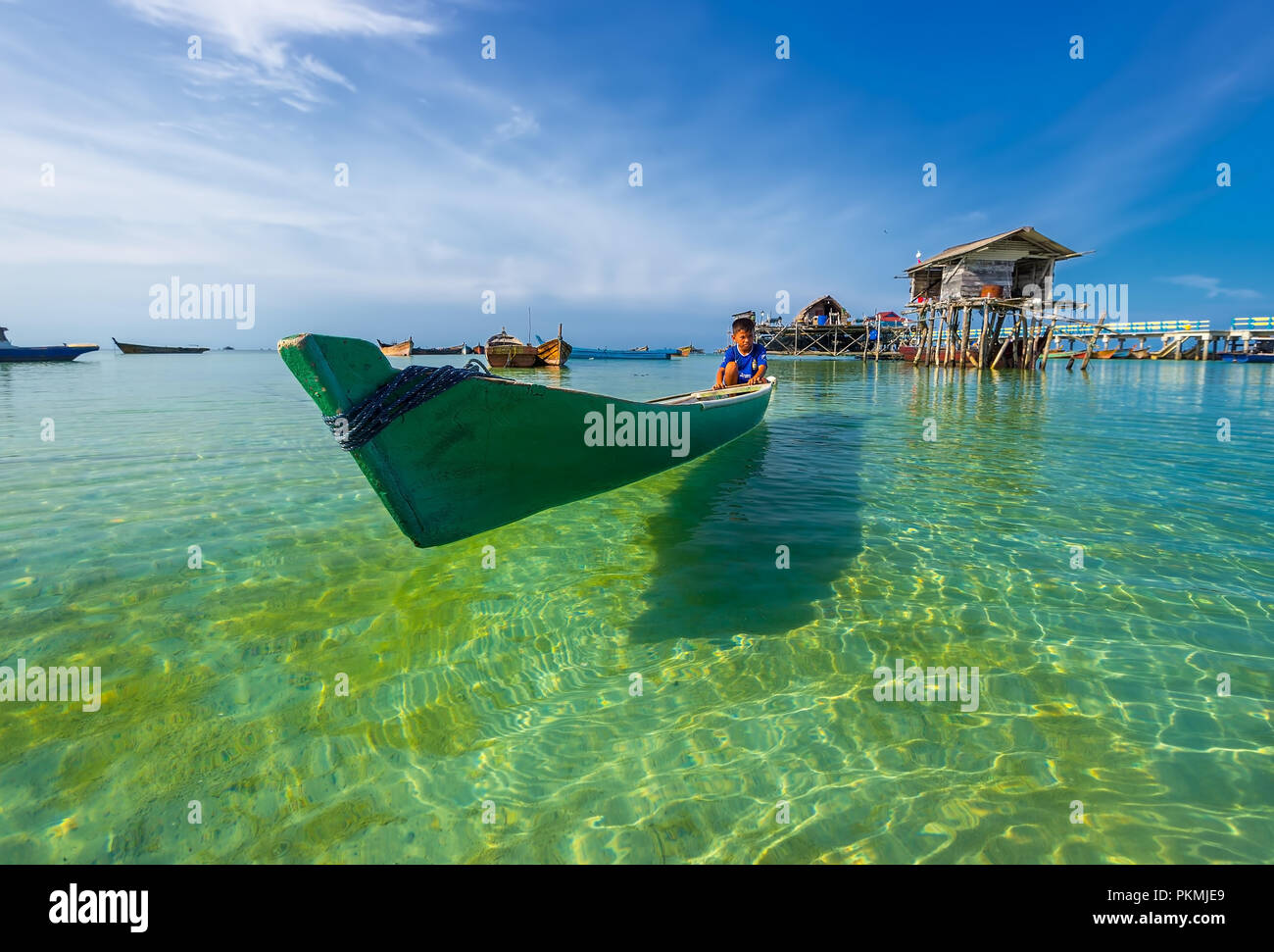 Wunderbare Landschaftsfotos auf Batam Bintan Island Indonesien Stockfoto