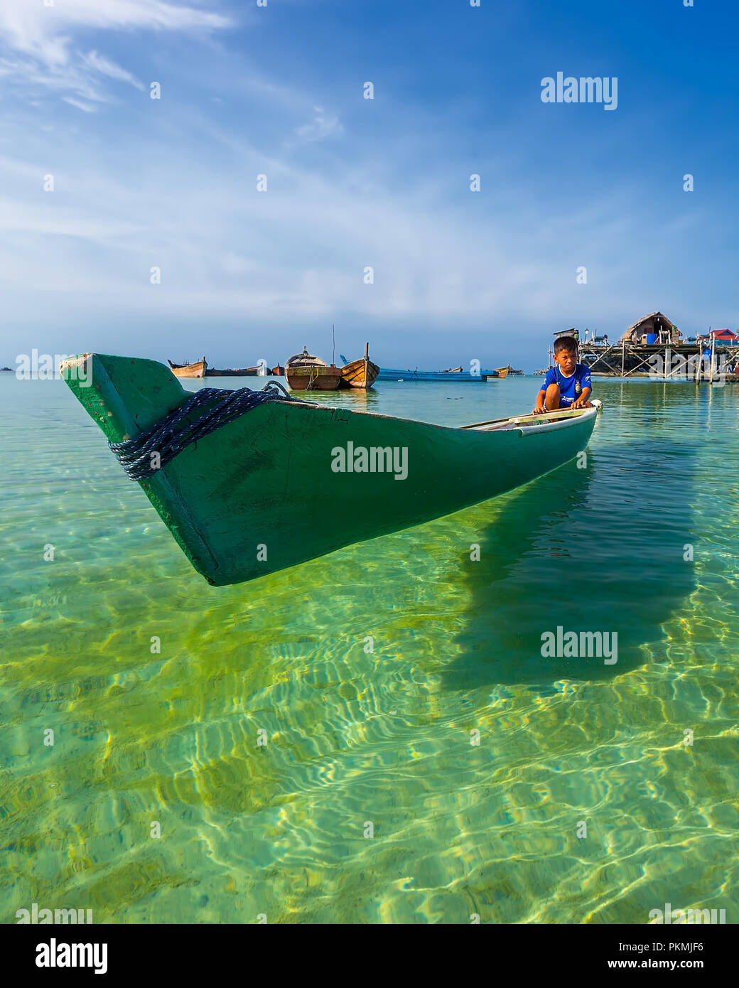 Wunderbare Landschaftsfotos auf Batam Bintan Island Indonesien Stockfoto