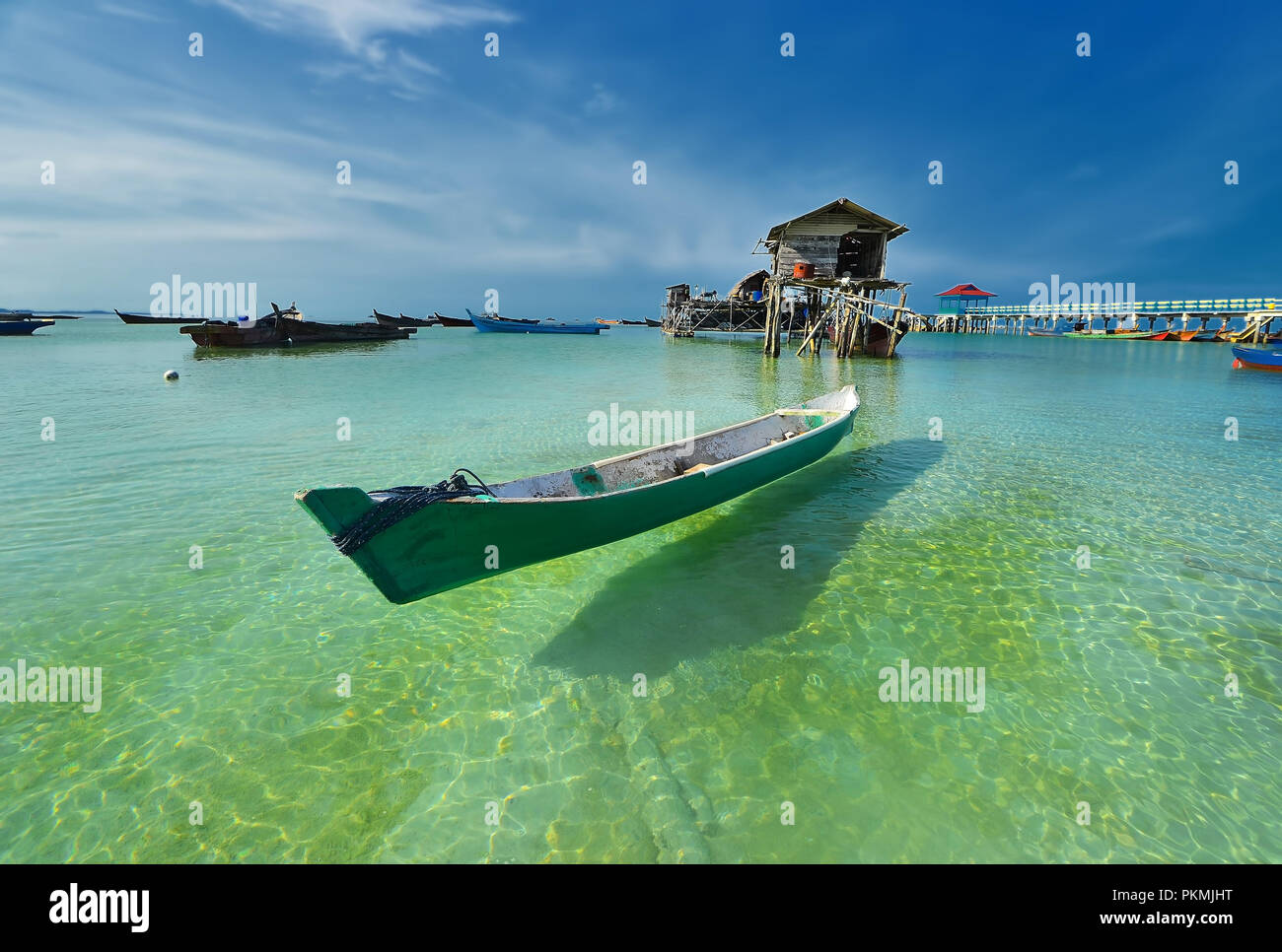 Wunderbare Landschaftsfotos auf Batam Bintan Island Indonesien Stockfoto