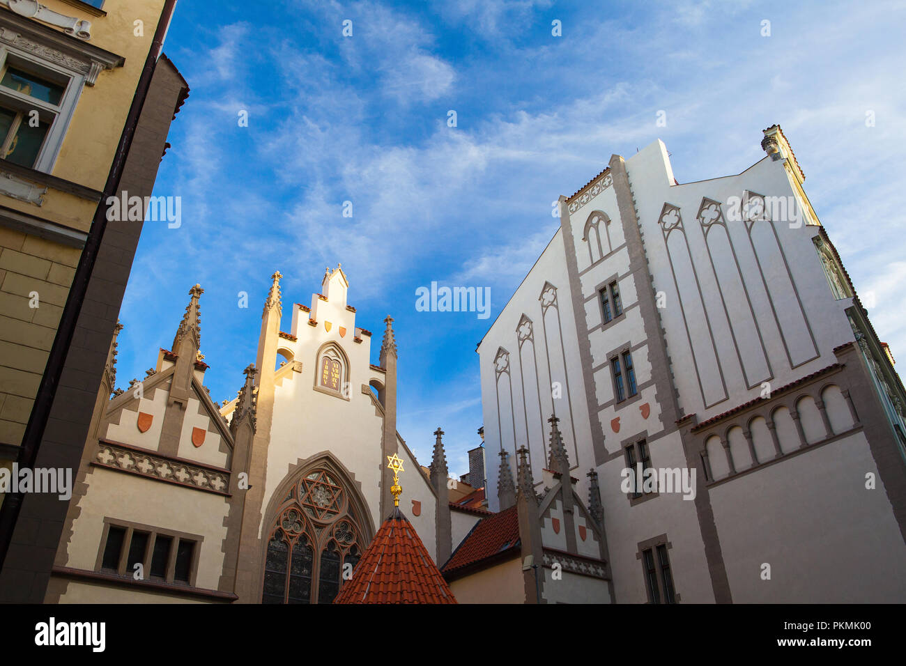 Prag, Tschechische Republik - 11 August, 2015: Maisel Synagoge. Es ist eines der historischen Denkmäler der ehemaligen Prager Jüdischen Ghetto. Es war bei t gebaut Stockfoto