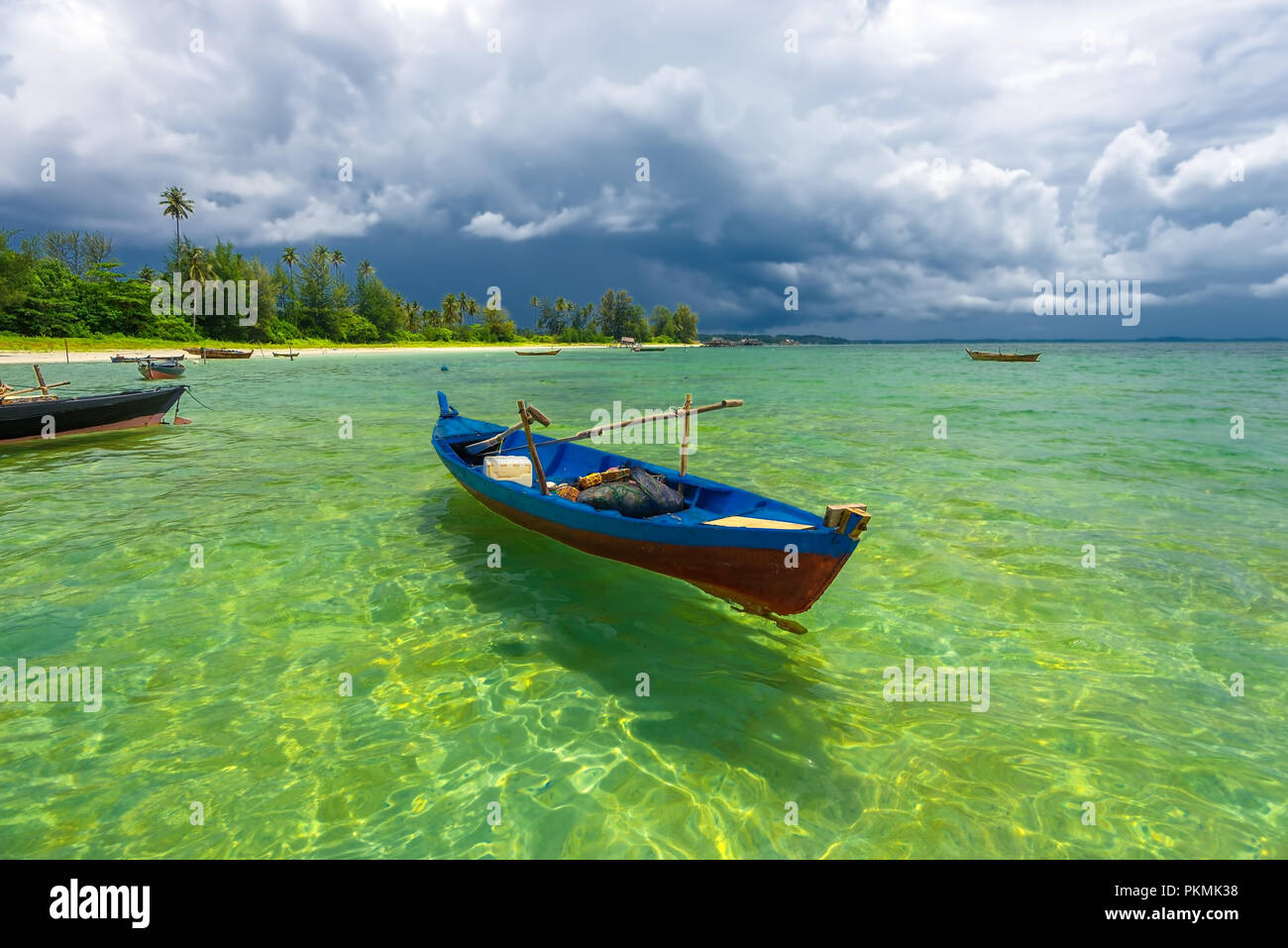 Wunderbare Landschaftsfotos auf Batam Bintan Island Indonesien Stockfoto