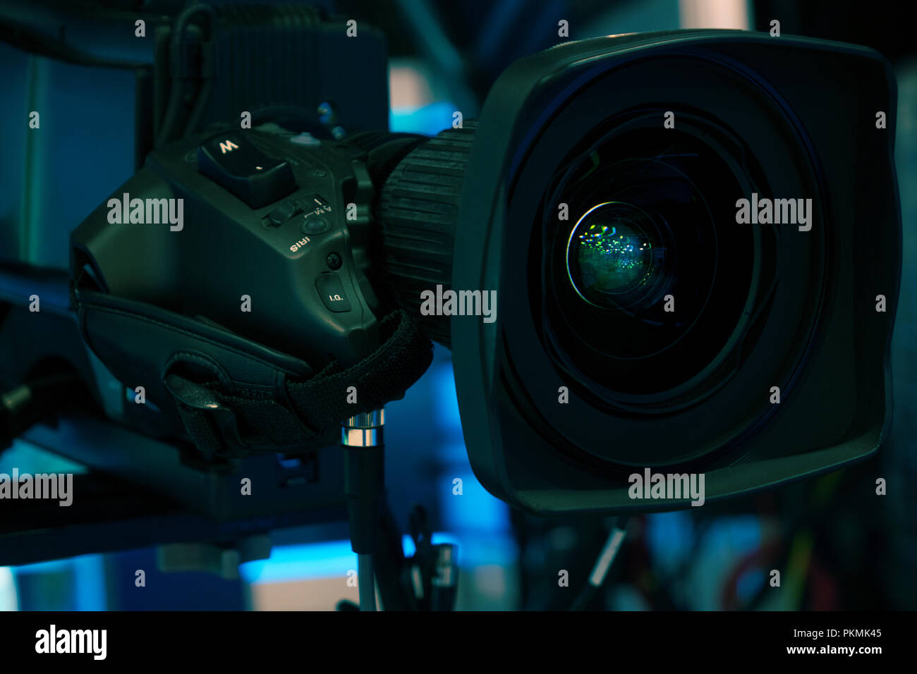 Professionelle 4 k-Produktion video kamera im Studio Stockfoto