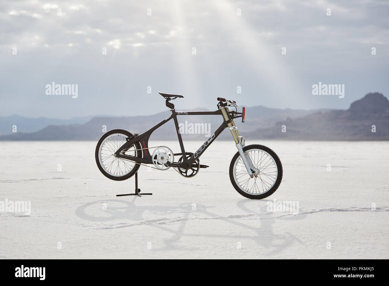 Bonneville Salt Flats Bike Stockfotos und -bilder Kaufen - Alamy