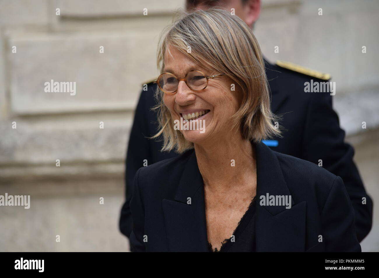 La Rochelle, Frankreich. 14. Sep 2018. Françoise Nyssen, Minister für Kultur, auf die Fiktion Festival 2018 in La Rochelle. Credit: Fabrice Restier/Alamy leben Nachrichten Stockfoto