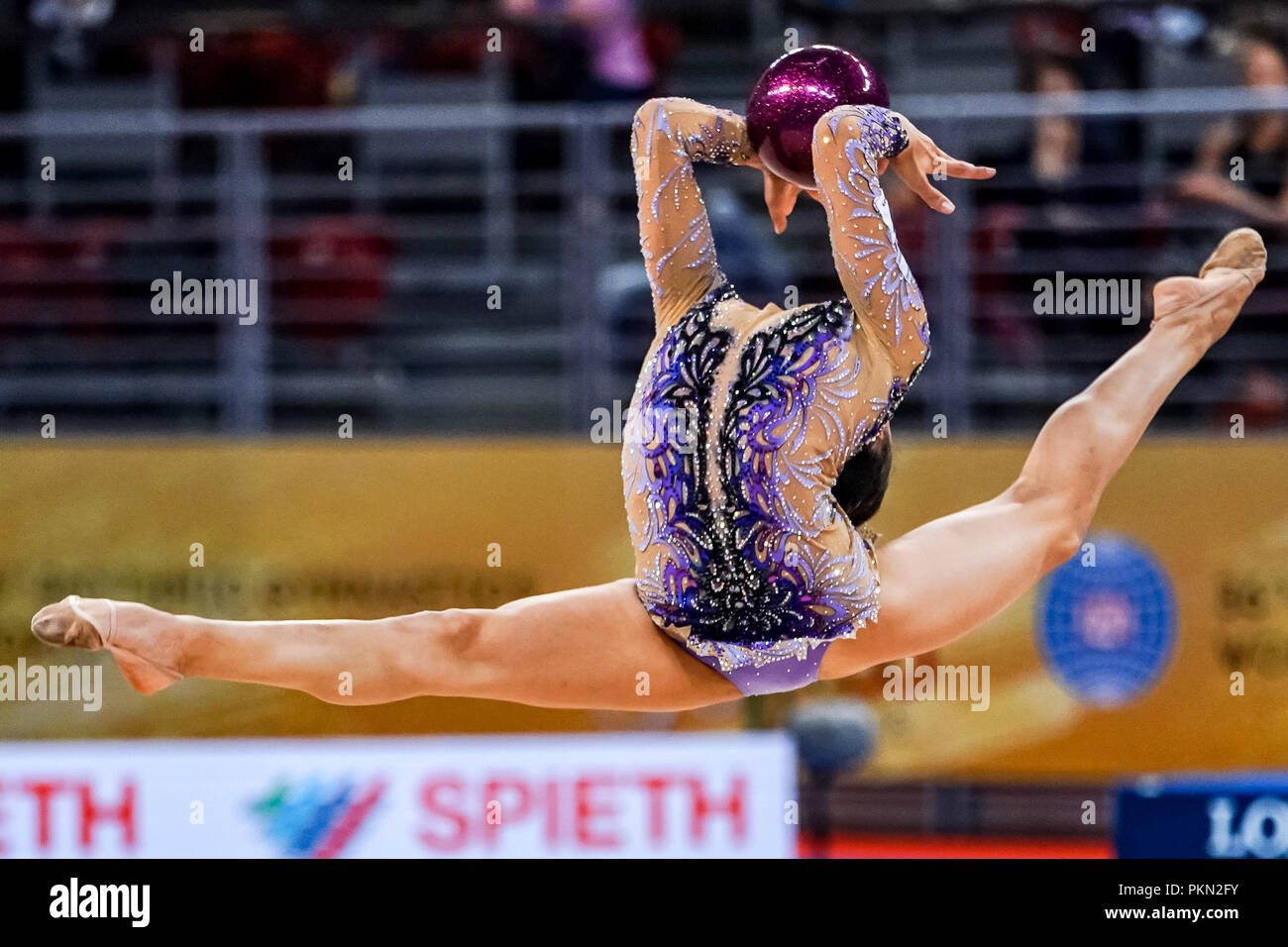 September 14 2018 Linoy Ashram Von Israel Wahrend Einzel Mehrkampf Finale In Der Arena Armeec In Sofia Am 36 Abb Rhythmische Gymnastik Weltmeisterschaften Ulrik Pedersen Csm Stockfotografie Alamy