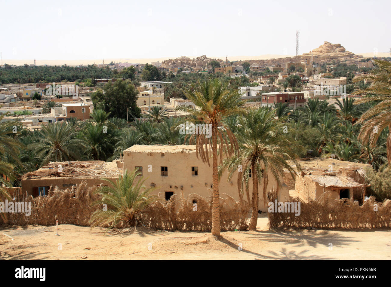 Stadtbild von Siwa, Oase Siwa, Ägypten Stockfoto