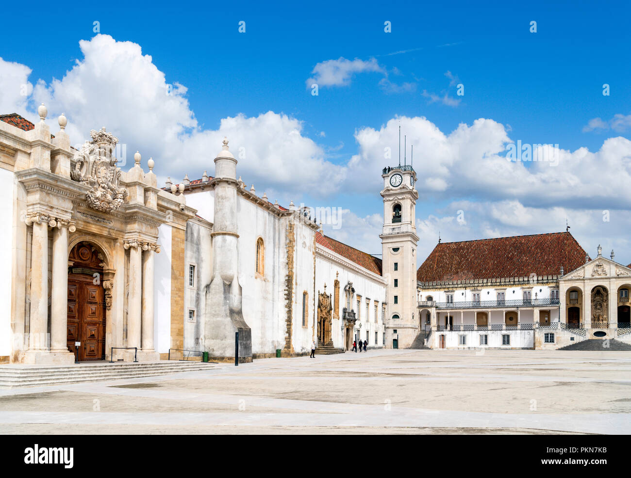 Universität Coimbra. Paço das ESCOLAS, die Alte Universität (Velha Universidade), Coimbra, Portugal Stockfoto