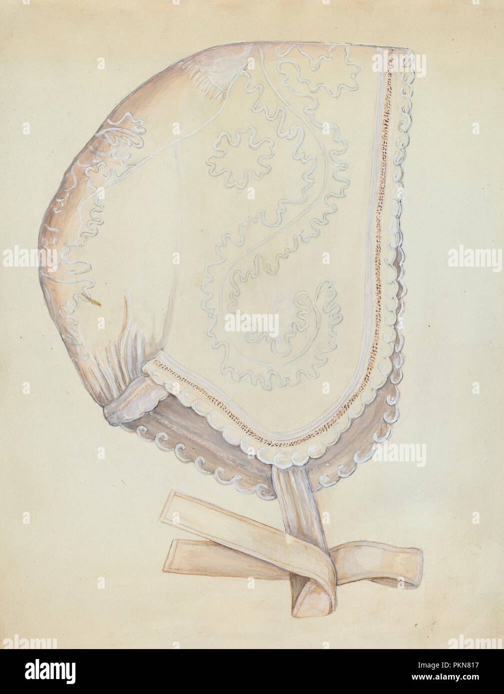 Lady's Cap. Vom: C. 1937. Maße: Gesamt: 28 x 22 cm (11 x 8 11/16 in.). Medium: Aquarell, Graphit und Gouache auf Papier. Museum: Nationalgalerie, Washington DC. Thema: Edna C. Rex. Stockfoto Lady's Cap. Vom: C. 1937. Maße: Gesamt: 28 x 22 cm (11 x 8 11/16 in.). Medium: Aquarell, Graphit und Gouache auf Papier. Museum: Nationalgalerie, Washington DC. Thema: Edna C. Rex. Stockfoto