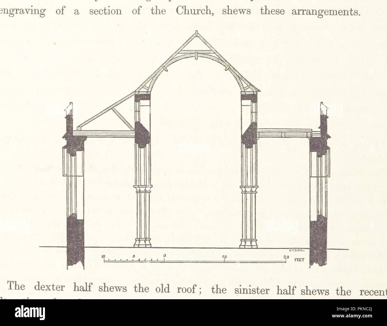 Bild von Seite 22 der" eine Monographie über die Geschichte und die Restaurierung der Pfarrkirche von S. Maria, Callington'. Stockfoto