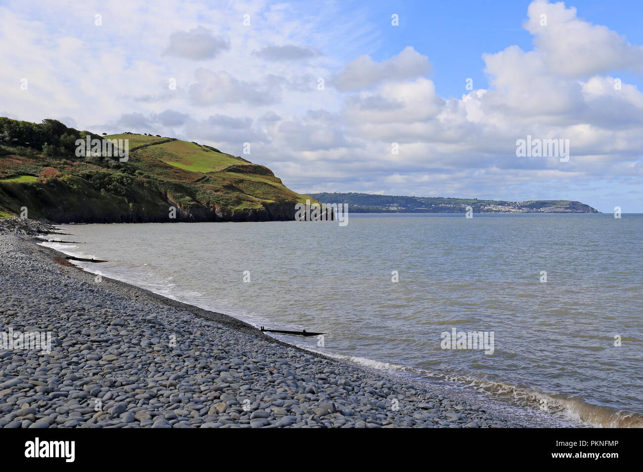 South Beach, Aberaeron, Cardigan Bay, Ceredigion, Wales, Großbritannien, USA, UK, Europa Stockfoto