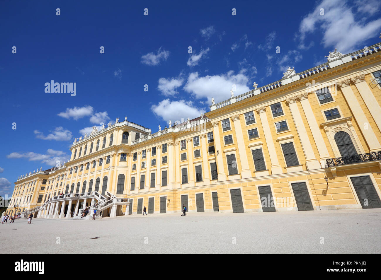Wien - Schönbrunn, ein UNESCO-Weltkulturerbe. Stockfoto