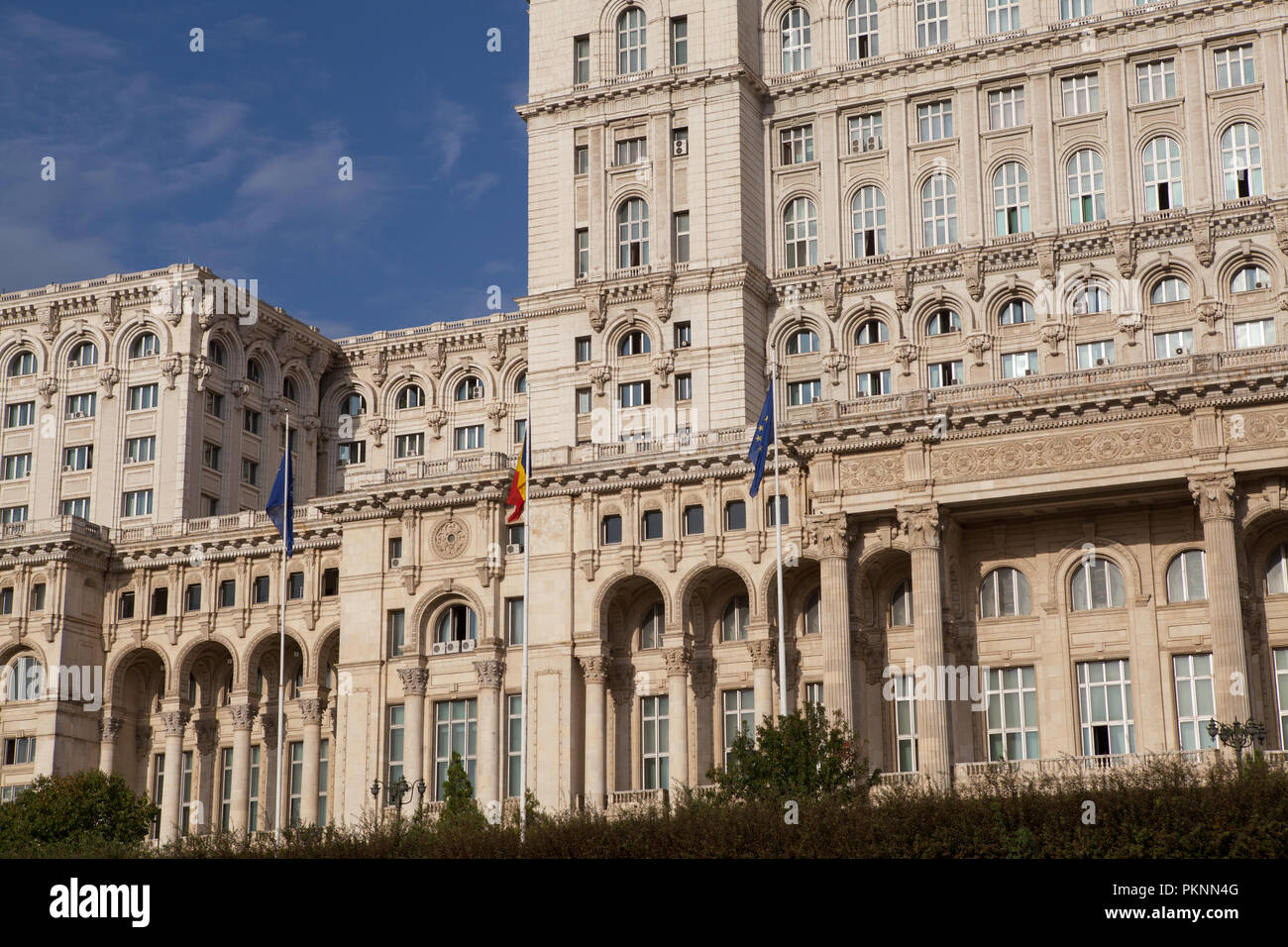 Parlamentspalast in Bukarest Stockfoto