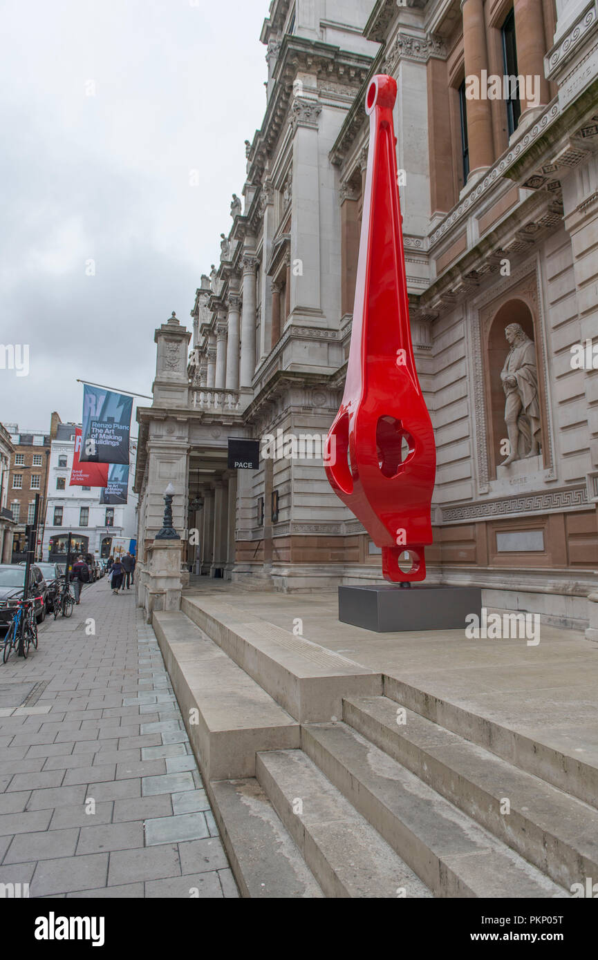Die Kunst der Herstellung der Gebäude. Ausstellung des internationalen Architekten Renzo Piano öffnet sich an der Royal Academy in London, Großbritannien Stockfoto