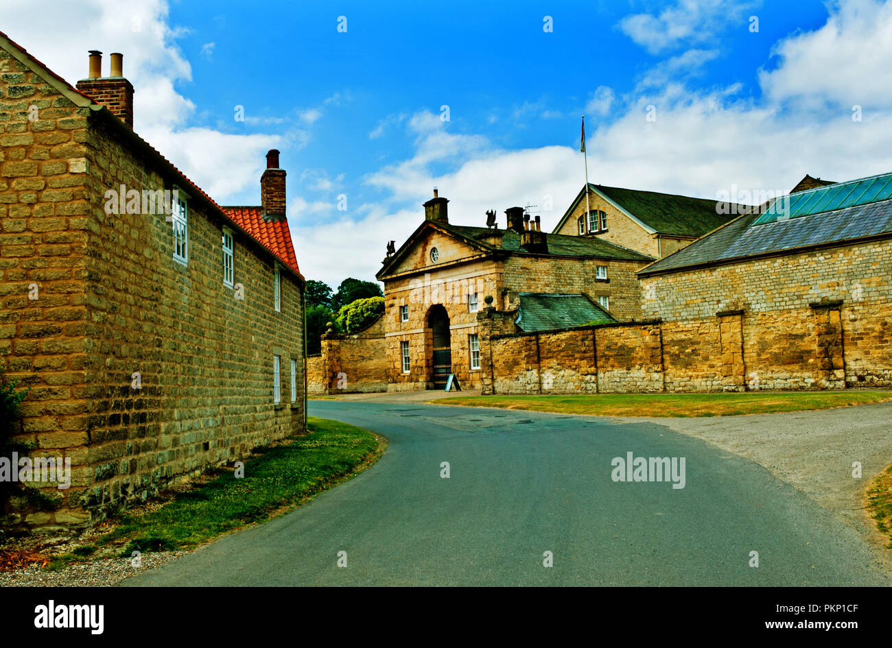 Hovingham Hall, Hovingham, North Yorkshire, England Stockfoto