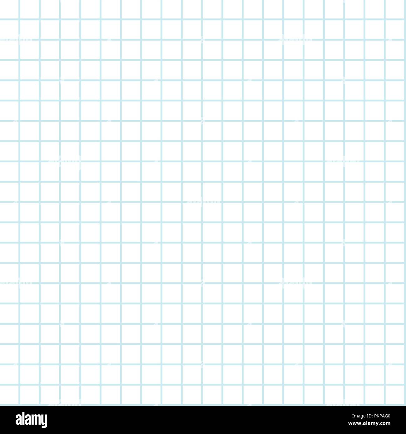 Nahtlose grid Hintergrund liniert Blatt Papier Stock Vektor
