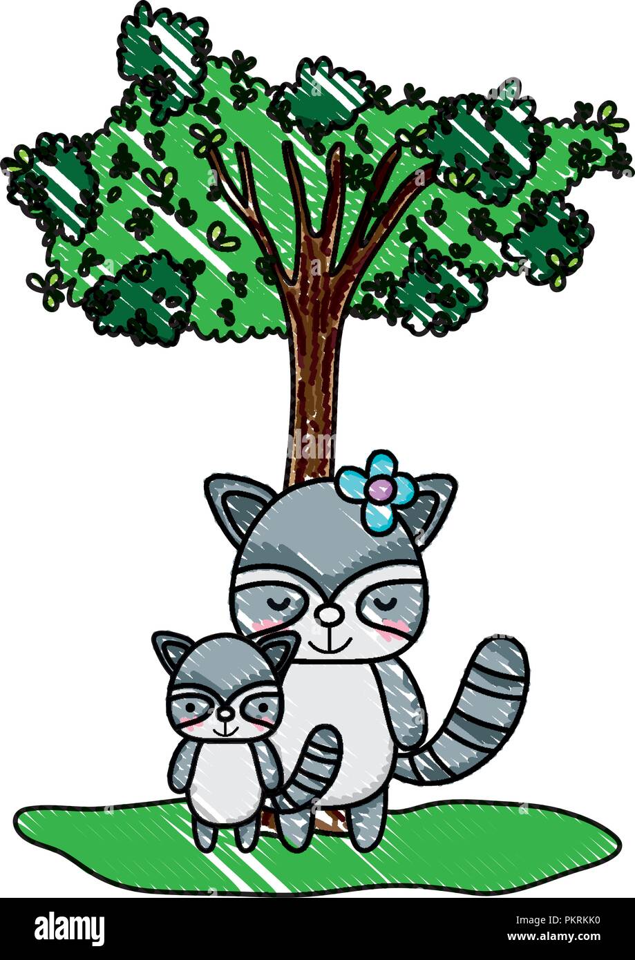 Weiblicher Waschbär Stockfotos & Weiblicher Waschbär Bilder - Alamy