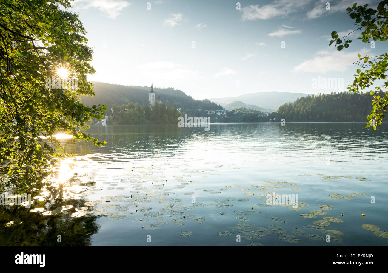 Bled See in Slowenien Stockfoto