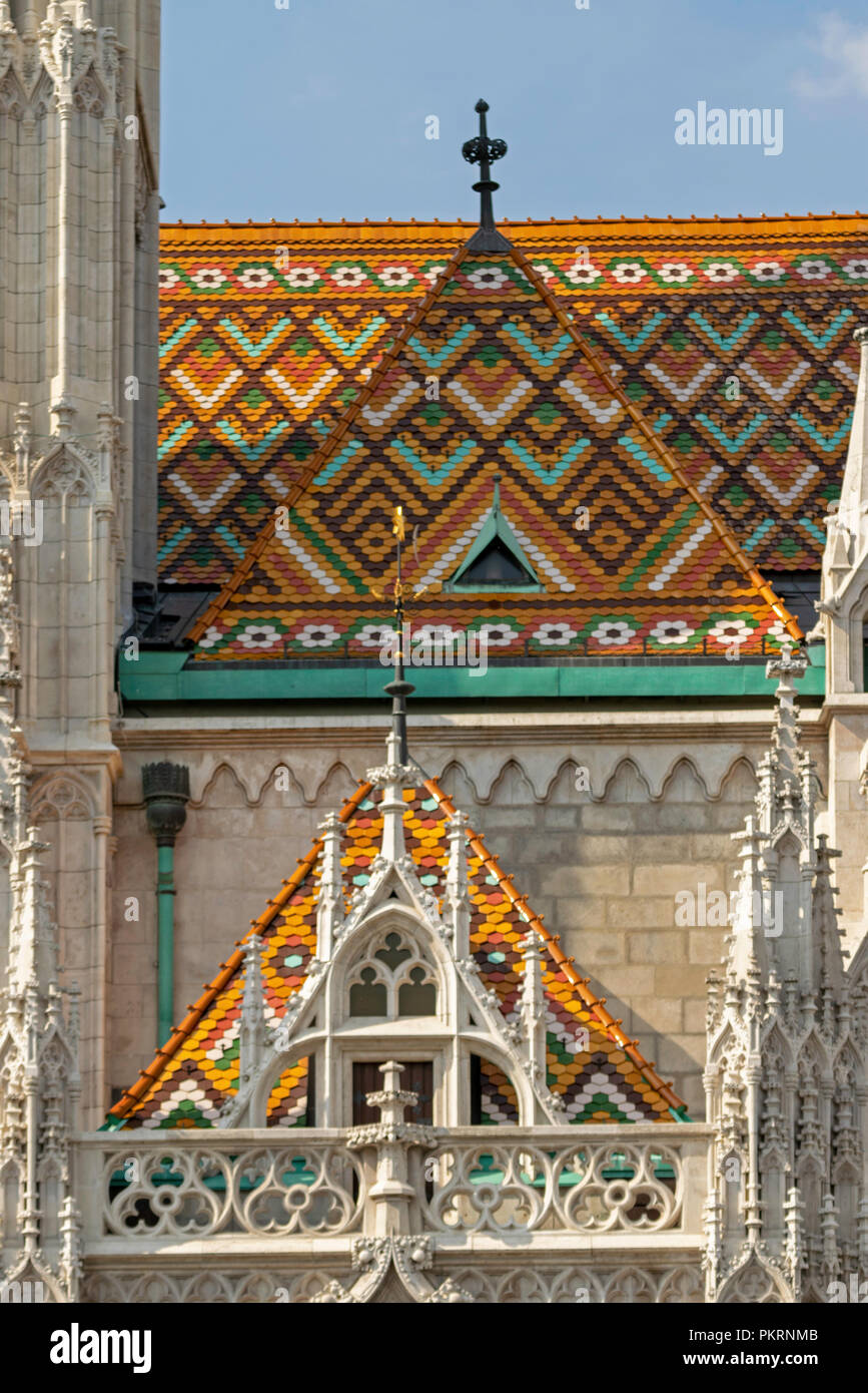 Matyas Kirche (Matthias Kirche) an der Fischerhochburg Stockfoto