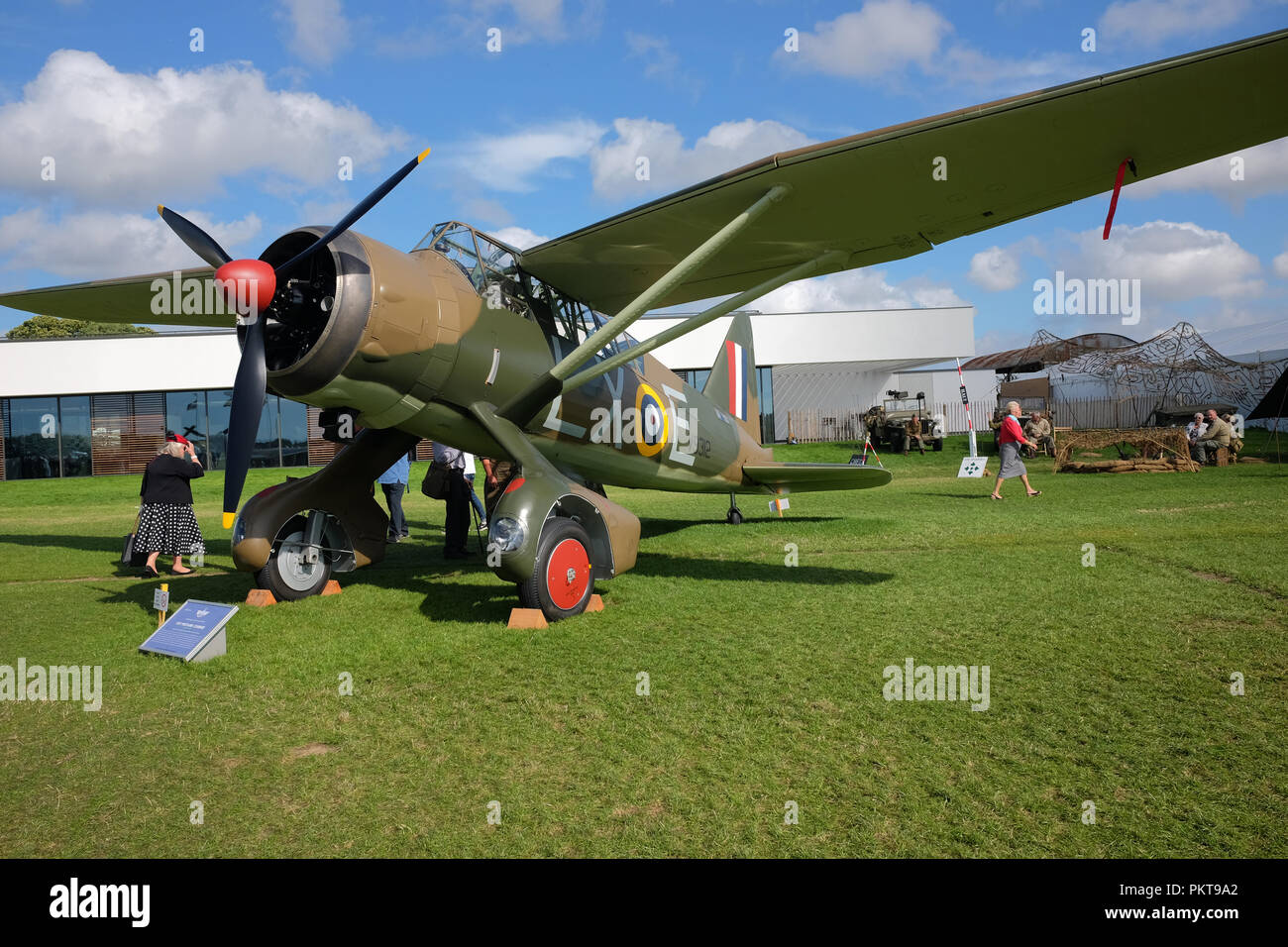September 2018 - Westland Lysander Flugzeuge für das Fallenlassen Spione in Frankreich während des Zweiten Weltkriegs am Goodwood Revival Wochenende verwendet Stockfoto