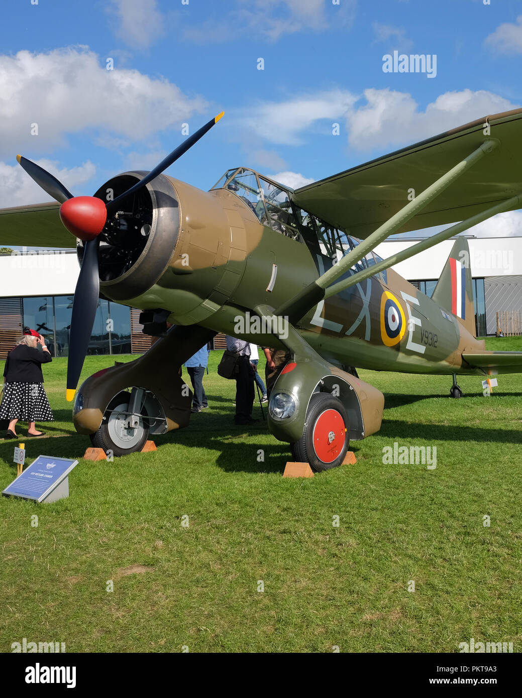 September 2018 - Westland Lysander Flugzeuge für das Fallenlassen Spione in Frankreich während des Zweiten Weltkriegs am Goodwood Revival Wochenende verwendet Stockfoto