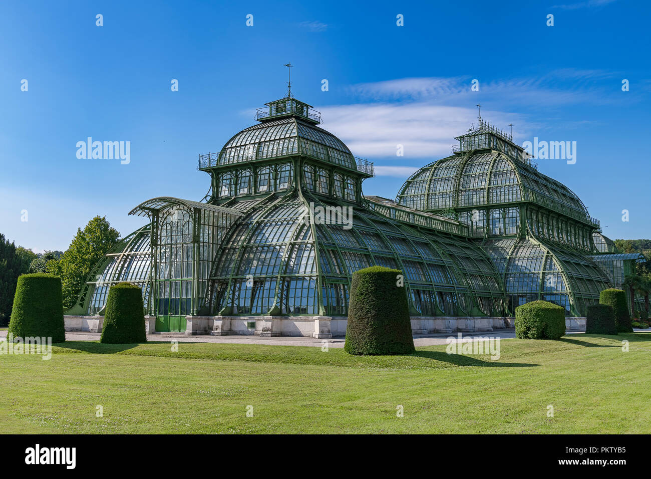 Palm House, Schlosspark Schönbrunn, Wien, Österreich Stockfoto