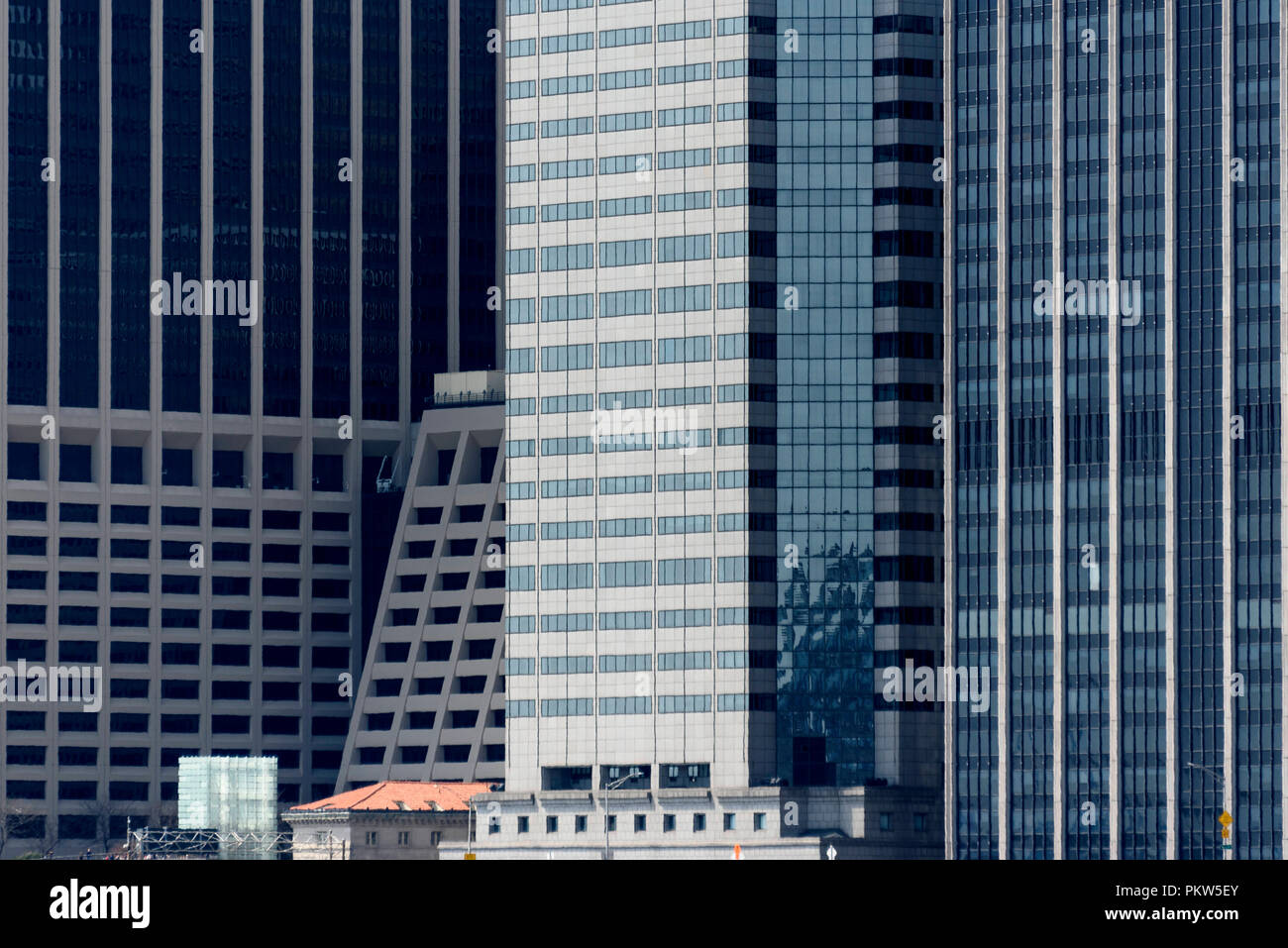 04-2018 New York, USA. Bürogebäude in der Nähe der Wall Street, Manhattan. Foto: © Simon Grosset Stockfoto