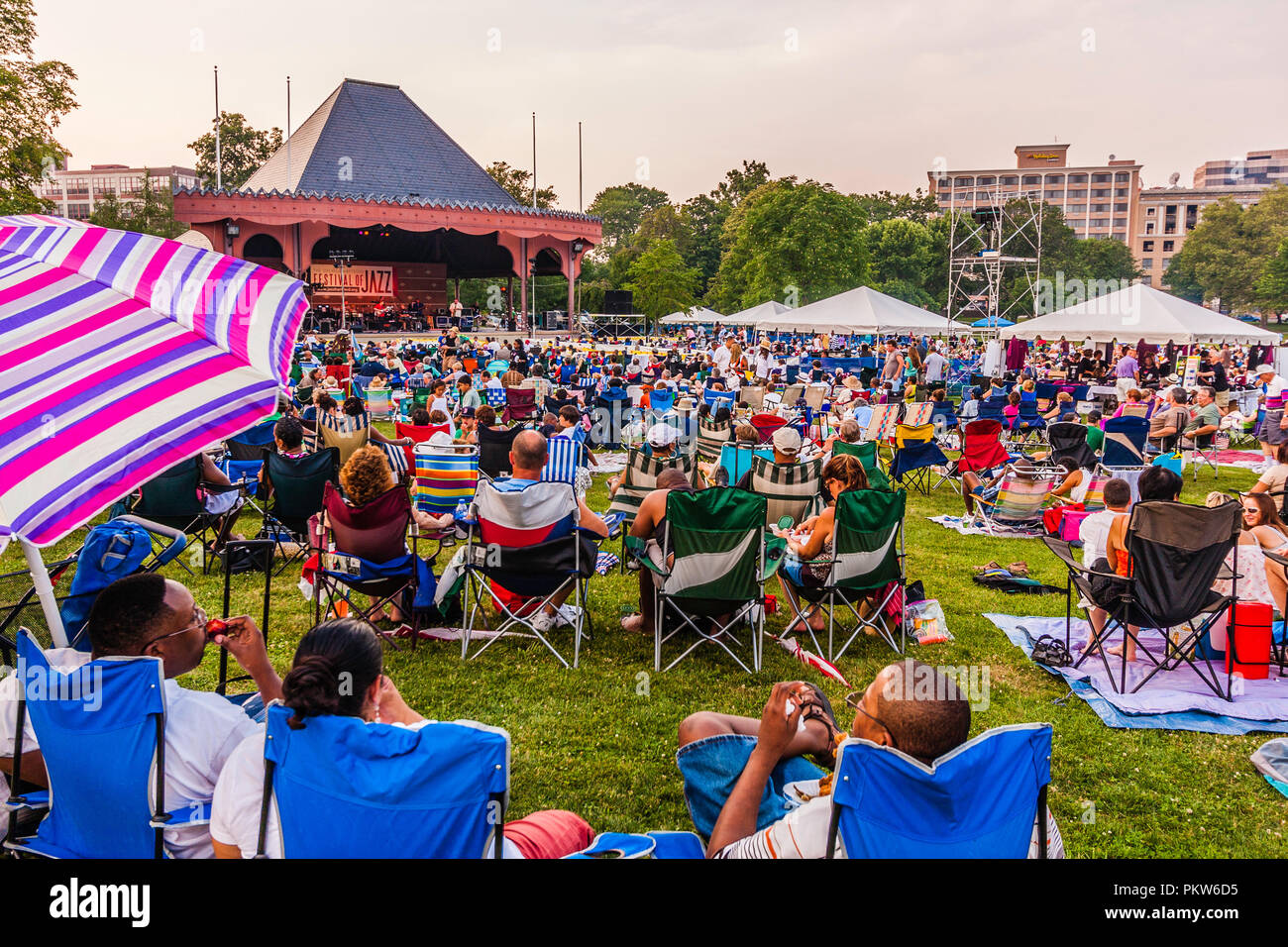 17. jährliche grössere Hartford Festival des Jazz Bushnell Park Hartford, Connecticut, USA Stockfoto