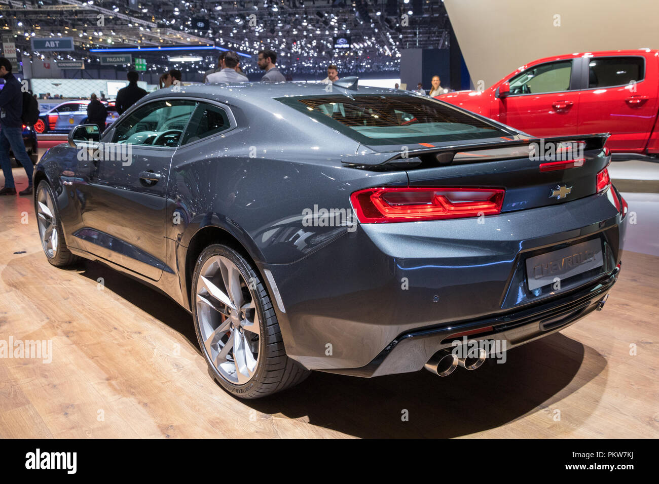 FRANKFURT, Deutschland - 13.September 2017: Chevrolet Camaro SS 50 Edition Auto auf der Frankfurter IAA vorgestellt. Stockfoto