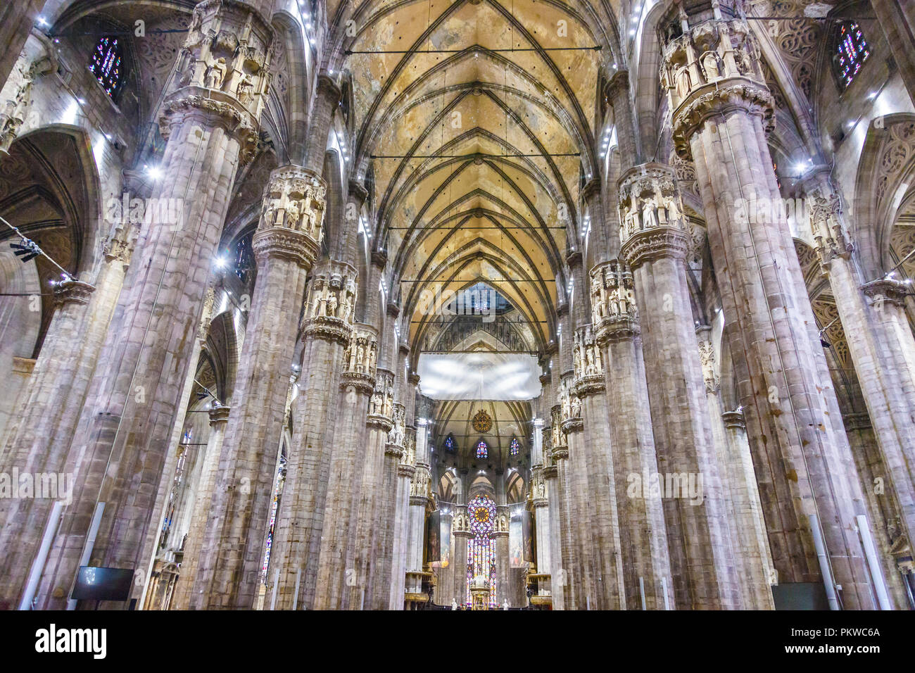Mailänder Dom. Stockfoto