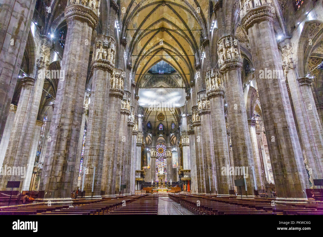 Mailänder Dom. Stockfoto