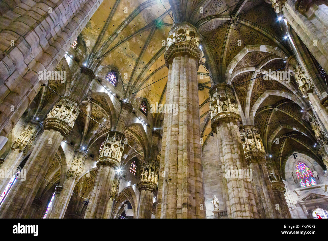 Mailänder Dom. Stockfoto
