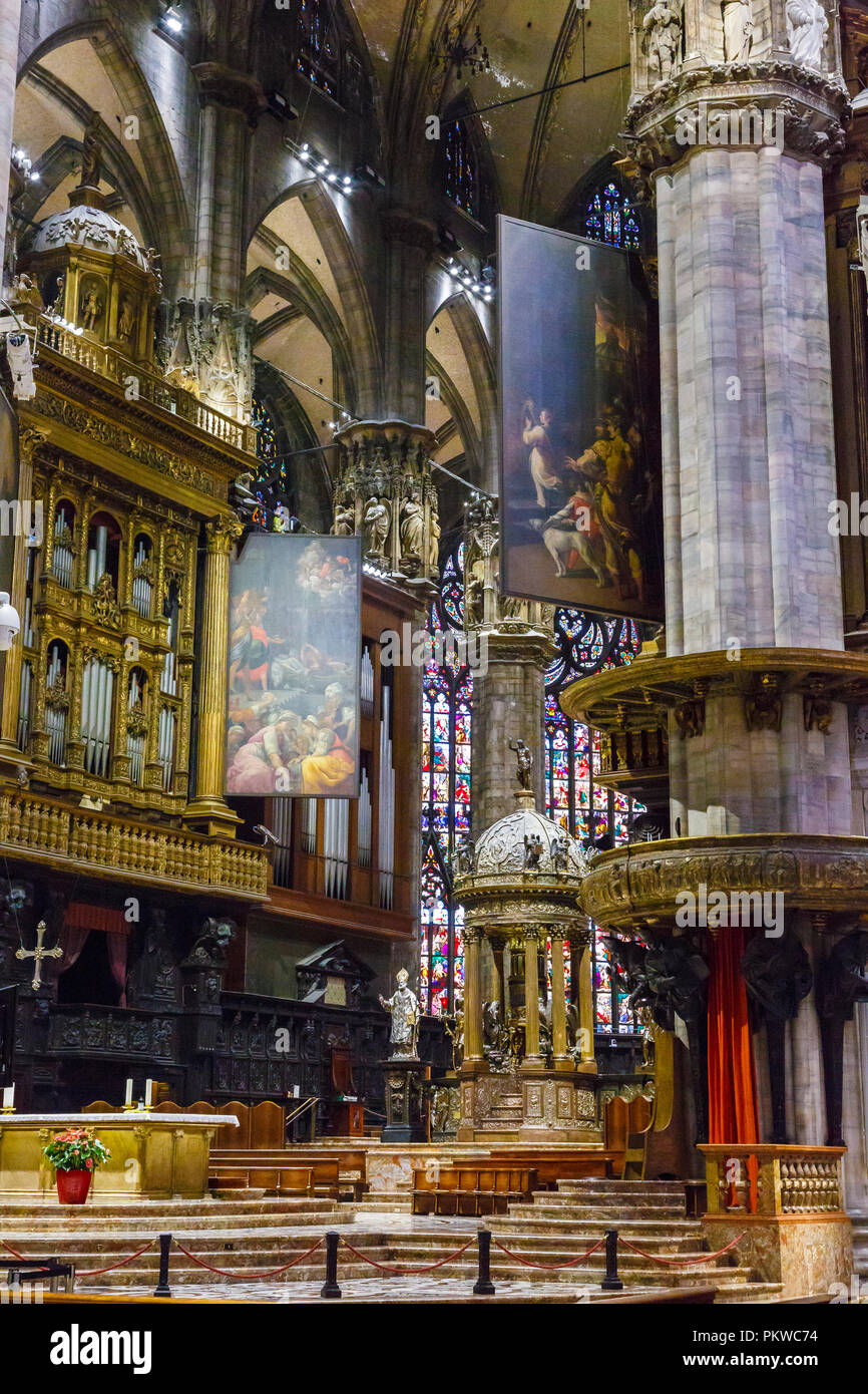 Mailänder Dom. Stockfoto