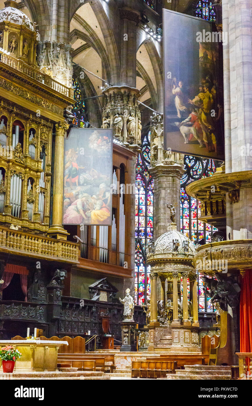Mailänder Dom. Stockfoto