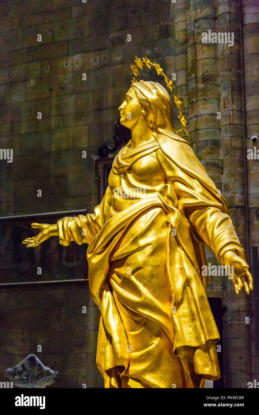 La Protezione. Mailänder Dom. Stockfoto