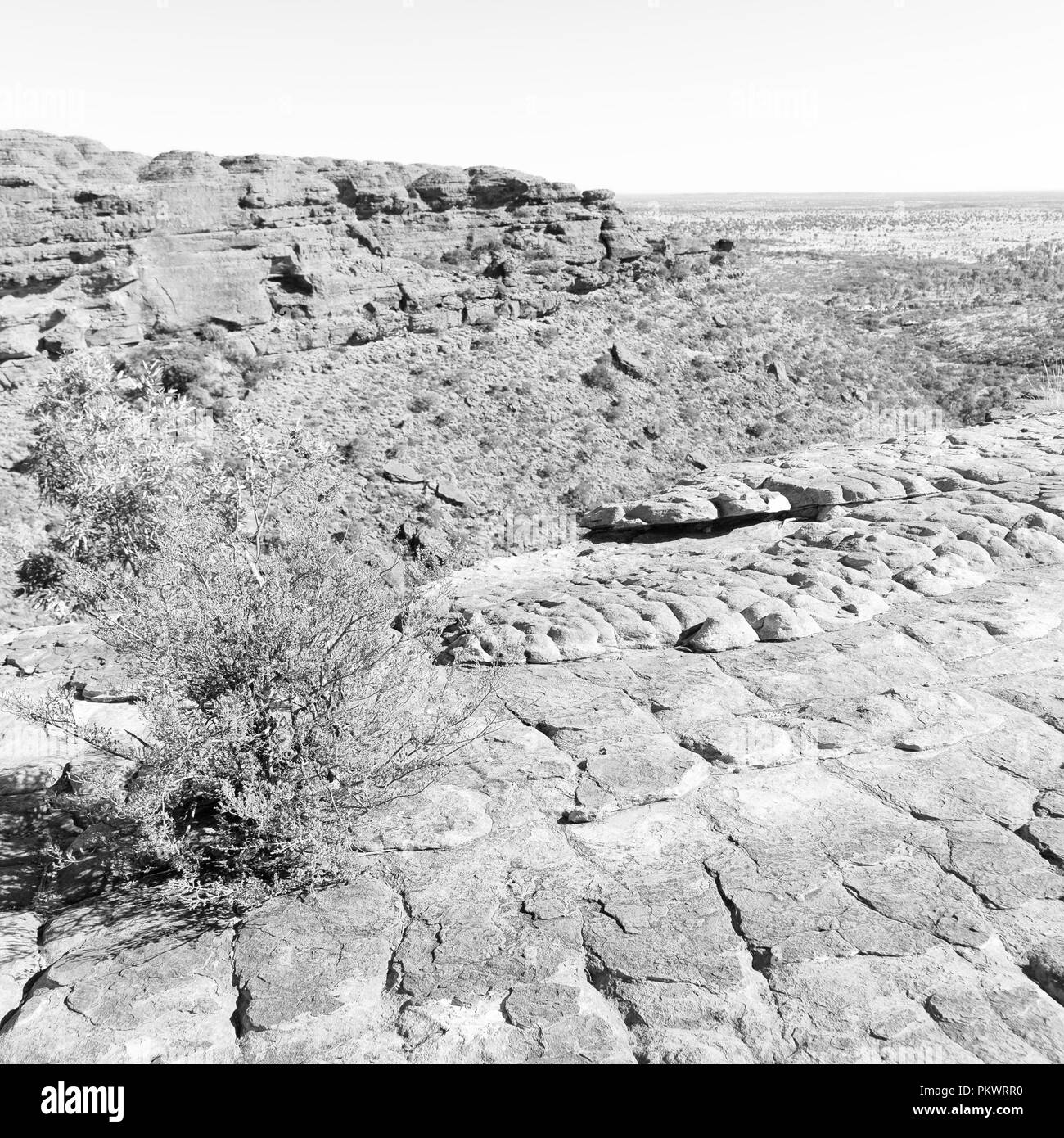 In Australien die Kings Canyon Natur wild und Outback Stockfoto