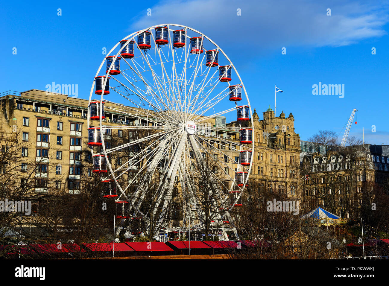The Big Wheel in Princes Street Gardens, Edinburgh, Schottland, Großbritannien Stockfoto