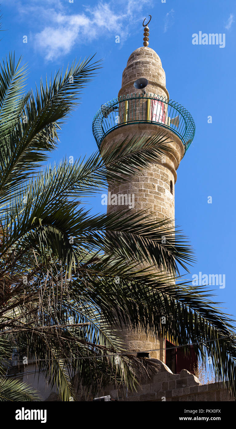 Moschee an einem sonnigen Tag in Tel Aviv, Israel Stockfoto