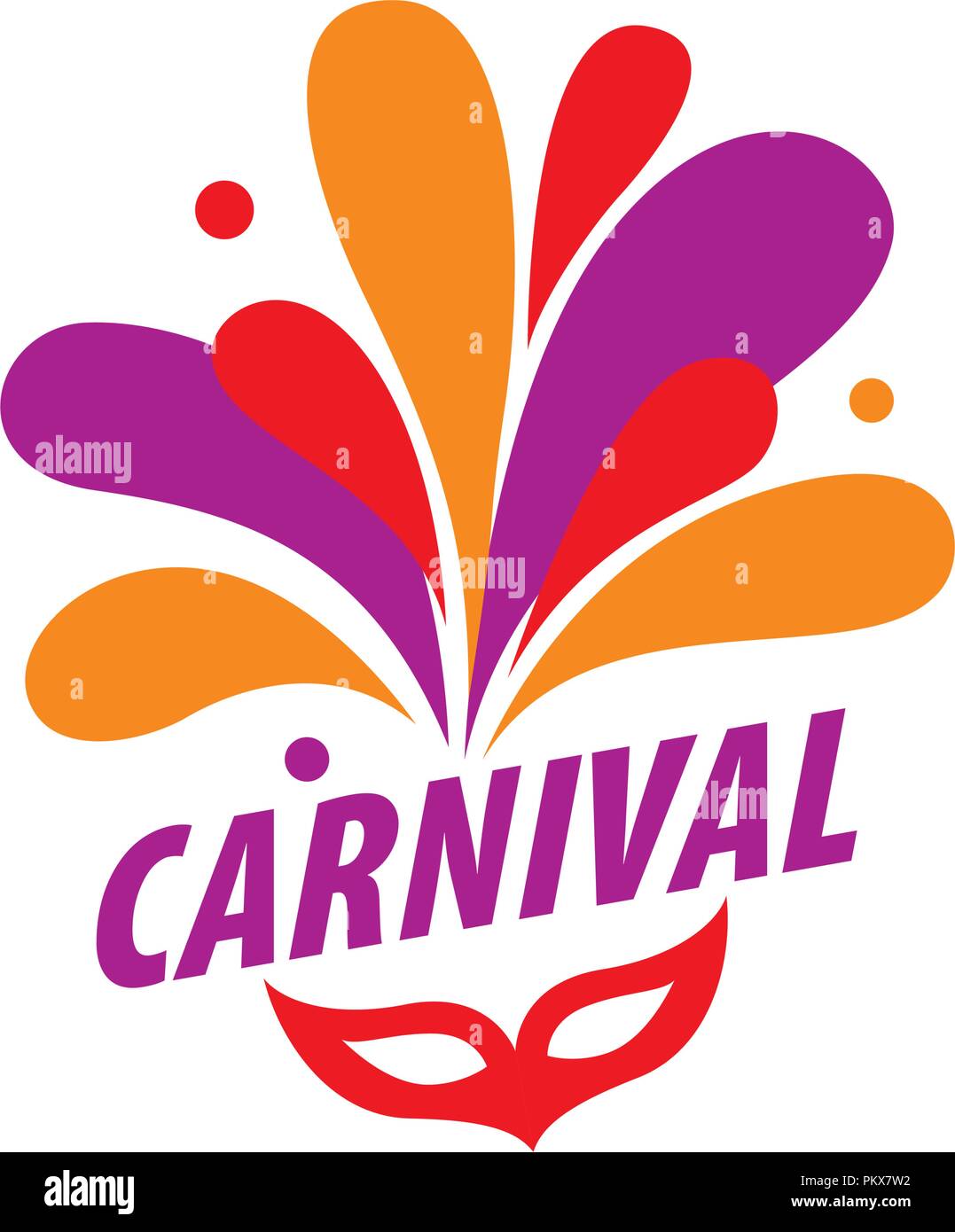 Karneval Vektor logo Stock Vektor