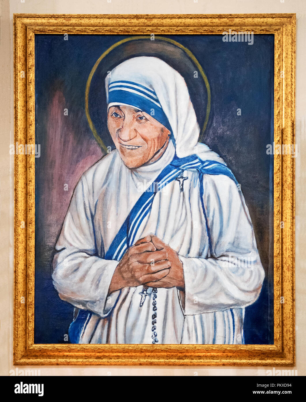 Portrait von Mutter Teresa von Kalkutta, Mutter Teresa oder die heilige
