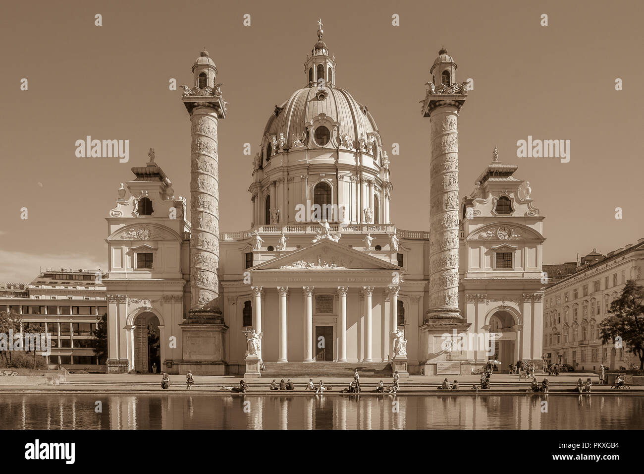 Wien ist die Hauptstadt und größte Stadt Österreichs, und einer der neun Staaten Österreich. Stockfoto