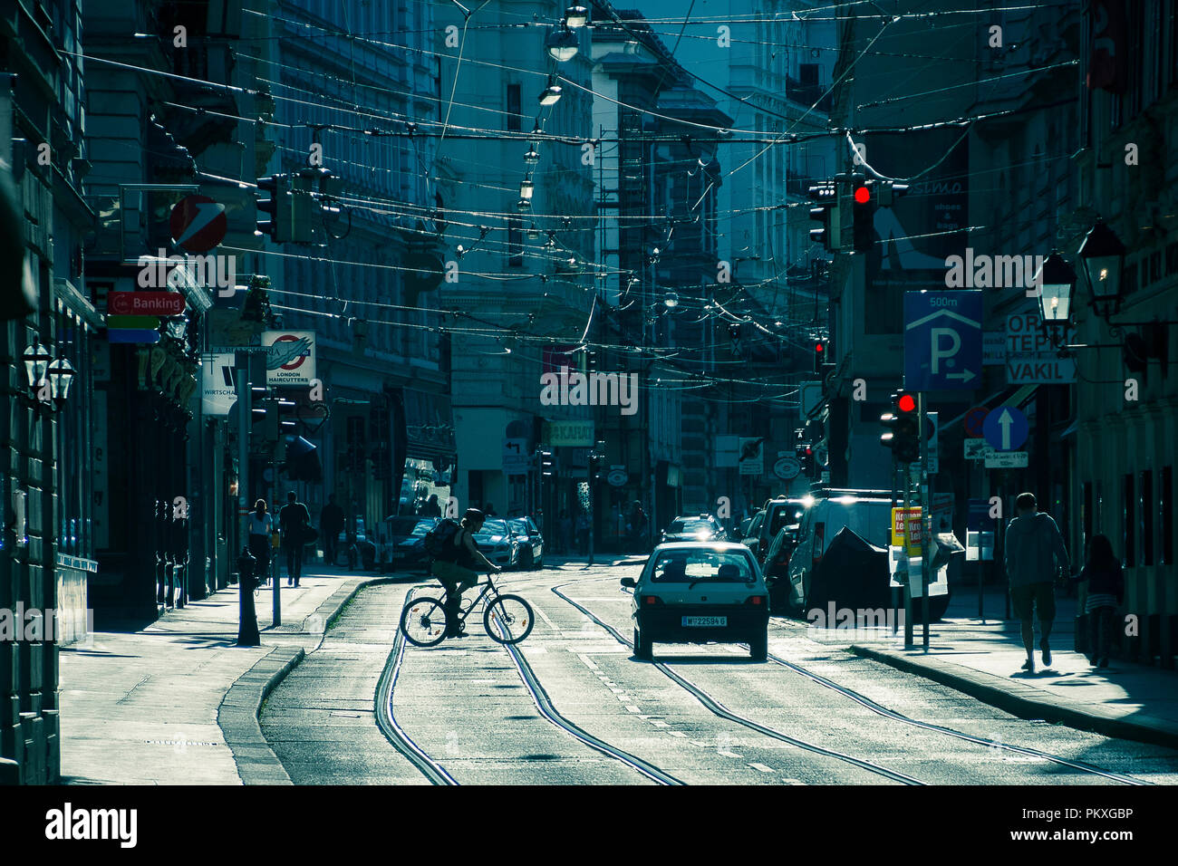 Wien ist die Hauptstadt und größte Stadt Österreichs, und einer der neun Staaten Österreich. Stockfoto