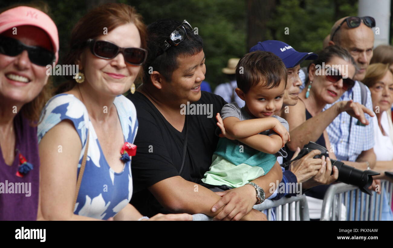 New York, USA. 15. September 2018. German American Day Parade Credit: SCOOTERCASTER/Alamy leben Nachrichten Stockfoto