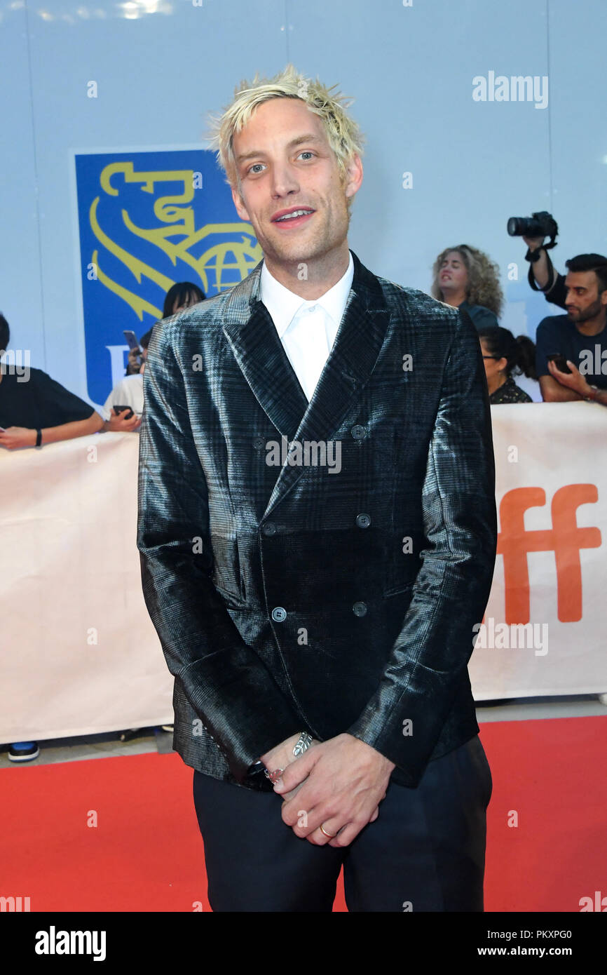 Toronto, Ontario, Kanada. 15 Sep, 2018. JAMES JAGGER besucht "Jeremia Terminator Leroy "Premiere während der 2018 Toronto International Film Festival in der Roy Thomson Hall am 15. September 2018 in Toronto, Kanada Quelle: Igor Vidyashev/ZUMA Draht/Alamy leben Nachrichten Stockfoto