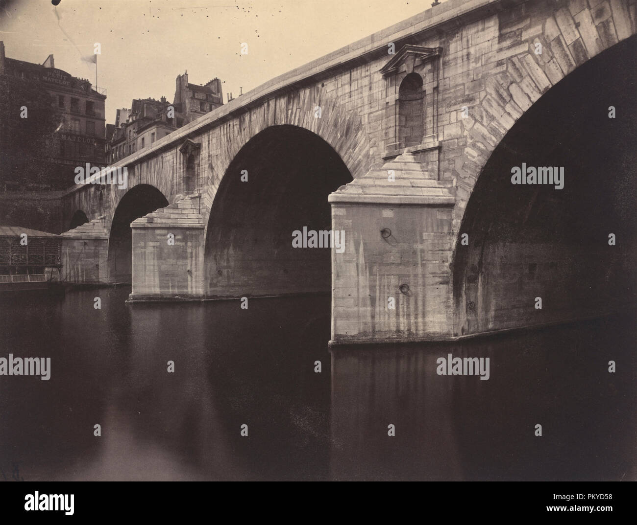 Pont Marie. Stand: 1912. Maße: Blatt: 17 x 22,4 cm (6 11/16 x 8 13/16 in.). Medium: Matt Eiklar drucken. Museum: Nationalgalerie, Washington DC. Autor: Eugène Atget. Stockfoto