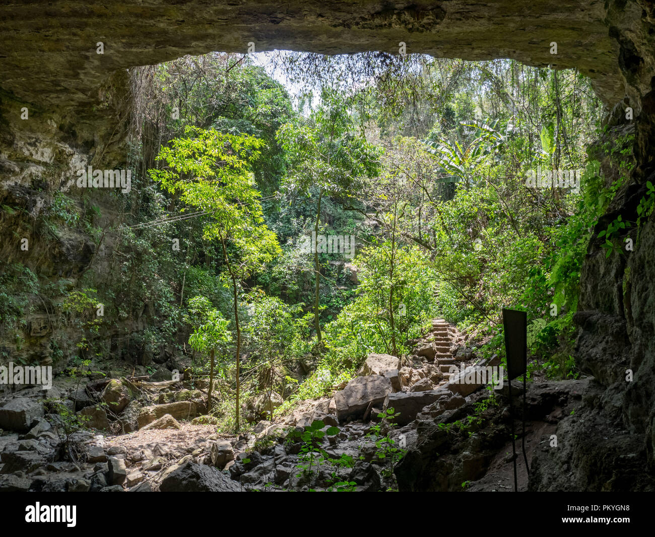 Große Höhle del Indio in der Nähe von San Gil und Barichara, Santander, Kolumbien Stockfoto