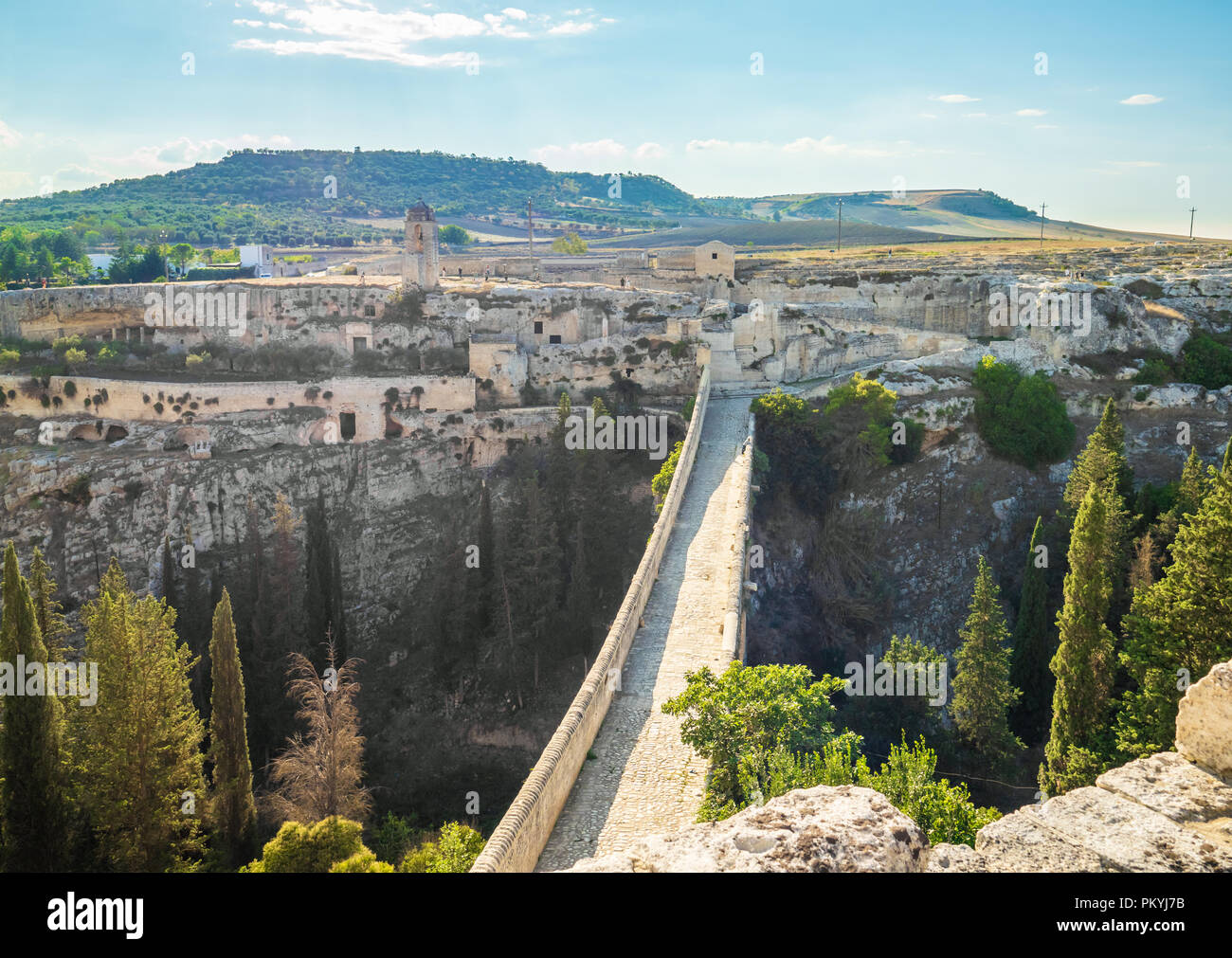 Gravina in Puglia (Italien) Die suggestiven Altstadt in Stein wie
