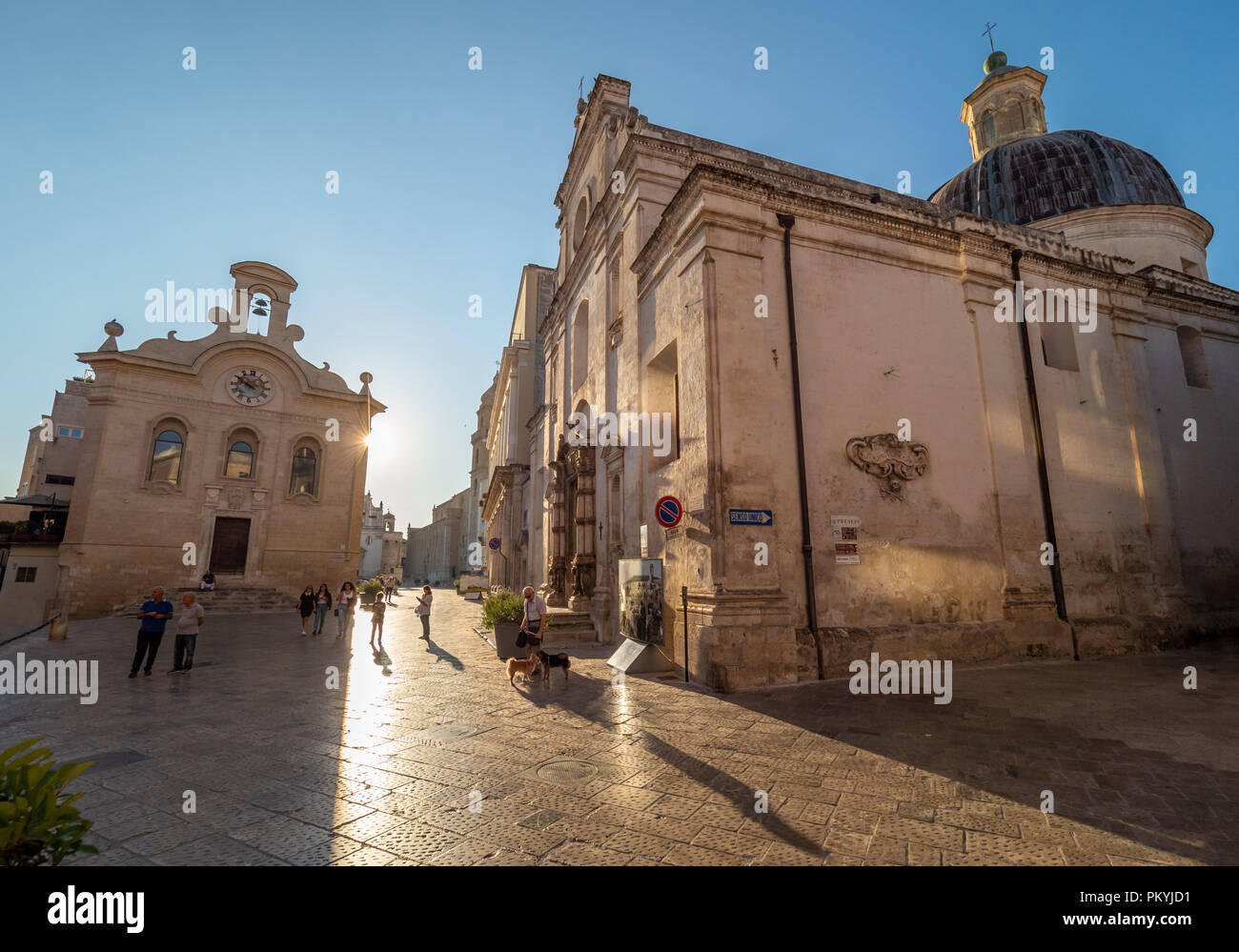 Gravina in Puglia (Italien) - Die suggestiven Altstadt in Stein wie Matera, in der Provinz Bari, Apulien Region. Hier ein Blick auf das historische Zentrum. Stockfoto