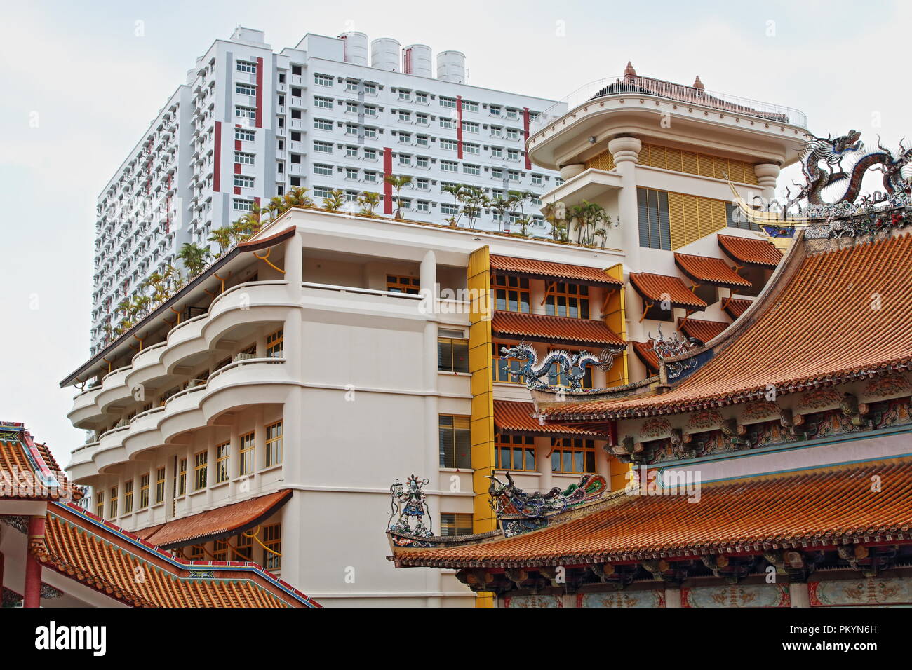 Buddhistische Kong Meng San Phor Kark siehe Kloster, hellen Hill Road, Singapur, Asien Stockfoto