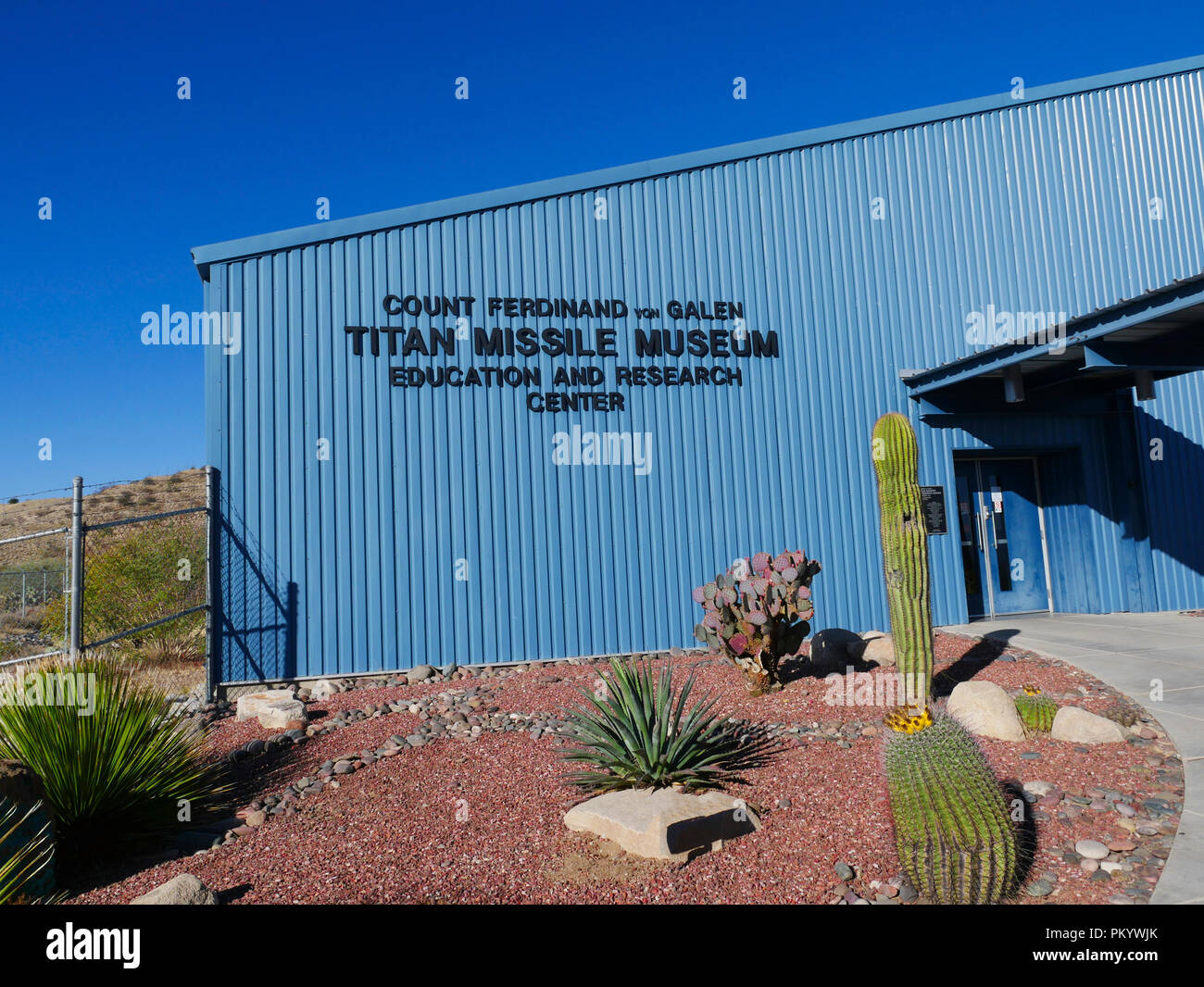 Raketen- und Command Center in der Titan Missile Museum in Tucson, Arizona. Stockfoto