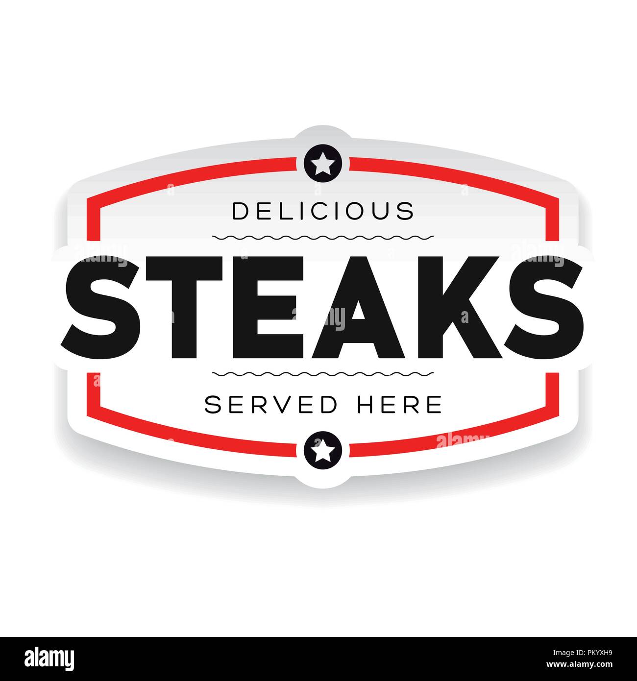 Essen logo Steaks vintage Vektor Stock Vektor